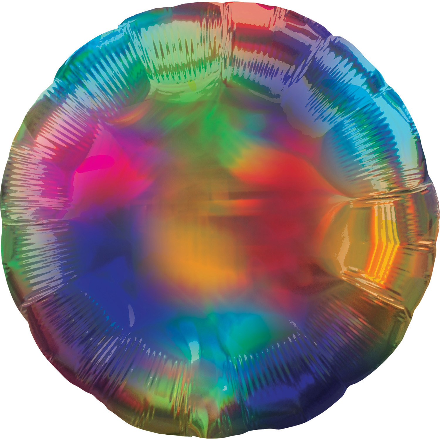 Balónek kruh holografický duhový